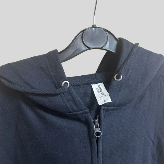 Large Dark Navy JH050 Zip Up Fleece Jacket