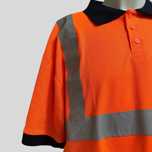 XL Orange Hi Vis Polo Shirt – UV Protection