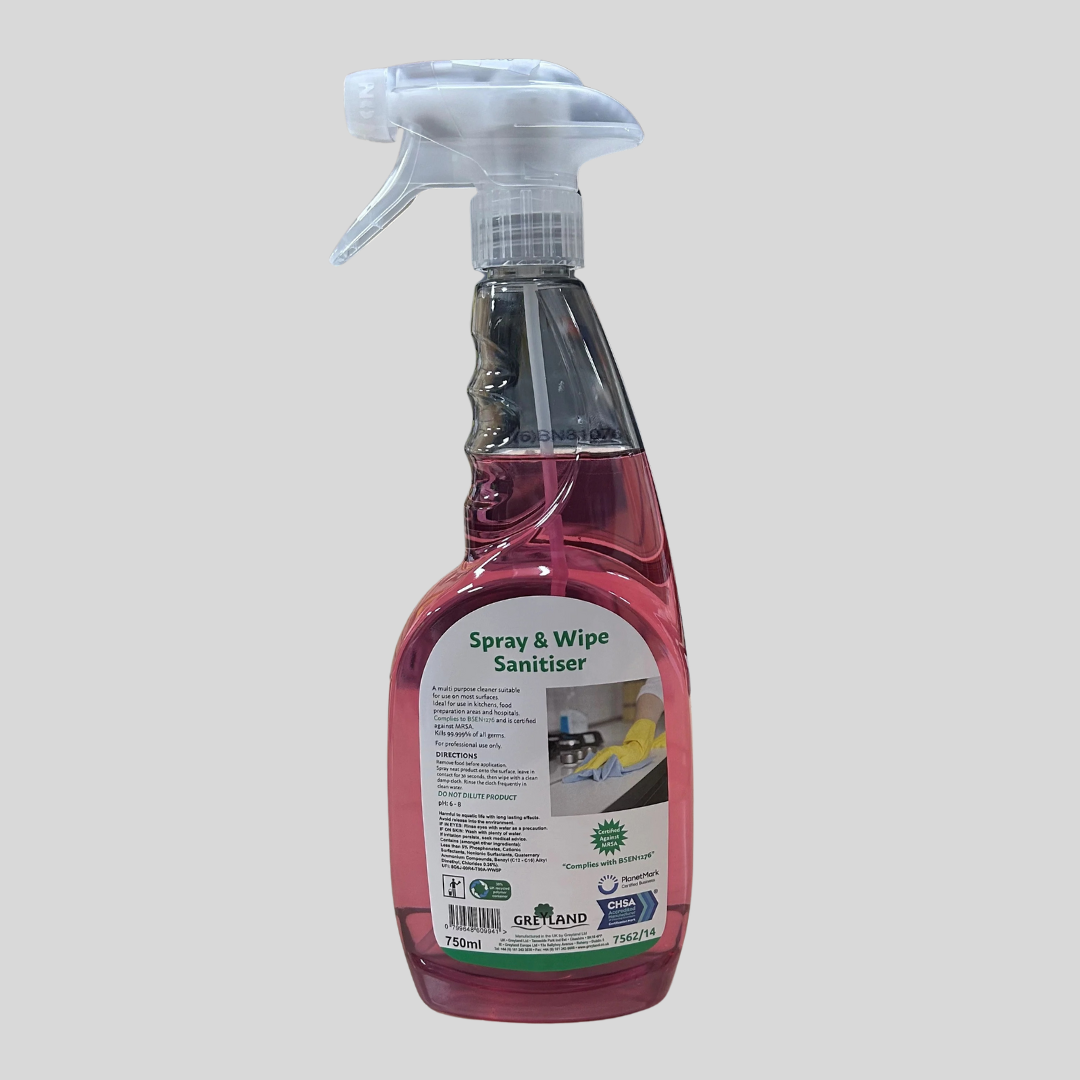 Spray & Wipe Sanitiser 750ml β Multi Purpose Surface Cleaner