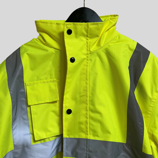Large Yellow Hi Vis Bomber Jacket