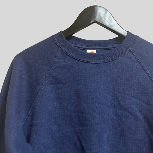 Small Navy Fruit of the Loom Sweatshirt