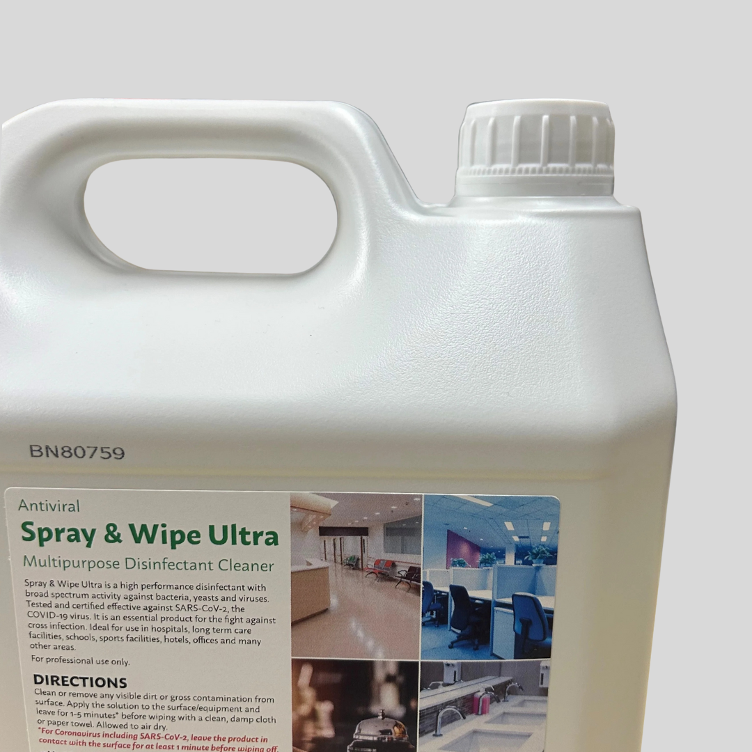 Antiviral Spray & Wipe Ultra – Multipurpose Disinfectant Cleaner 5ltr