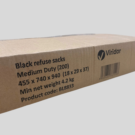 Everyday Black Refuse Bags – Medium Duty (Pack of 200)