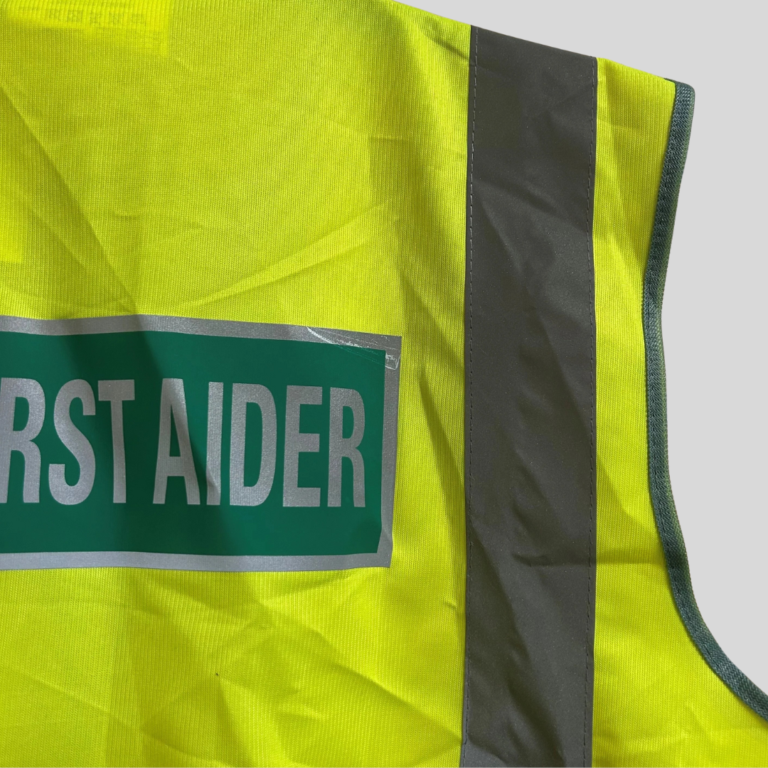 XLarge First Aider Yellow Hivis Vest