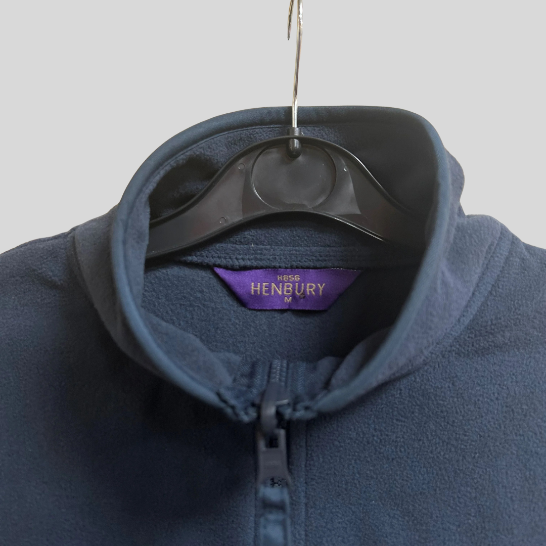 Medium Henbury Navy Bodywarmer Fleece