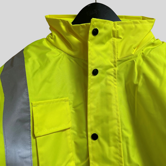 Large Yellow Hi Vis Bomber Jacket
