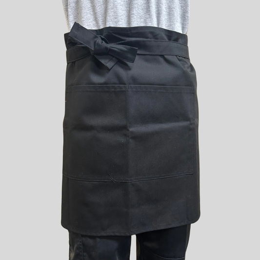 Black Bib Apron with Pocket – HARVEYS AP61 Pre-Production Sample (One Size)