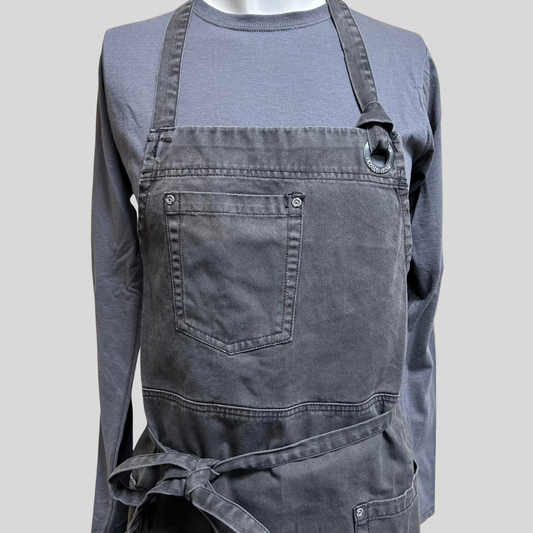 Chef Works Bib Apron Grey Urban Collection One Size