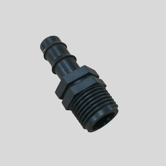 20 - 20 - 02 Barbed Connector 16mm x 0.50inch M - Cleaning Products UK
