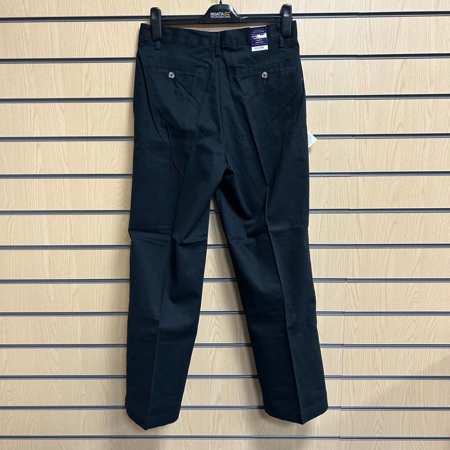 30" Short Black Chinos H600 Henbury - Cleaning Products UK