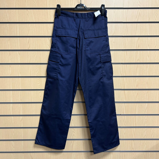 32" Regular Combat Trouser Light Navy - 245Gsm - Velcro Pockets - Cleaning Products UK
