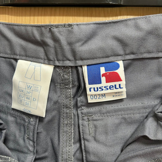 34" Mens Grey Chino Shorts 002M - Cleaning Products UK