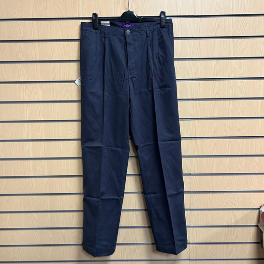 34" Navy Chinos Henbury H600 - Cleaning Products UK