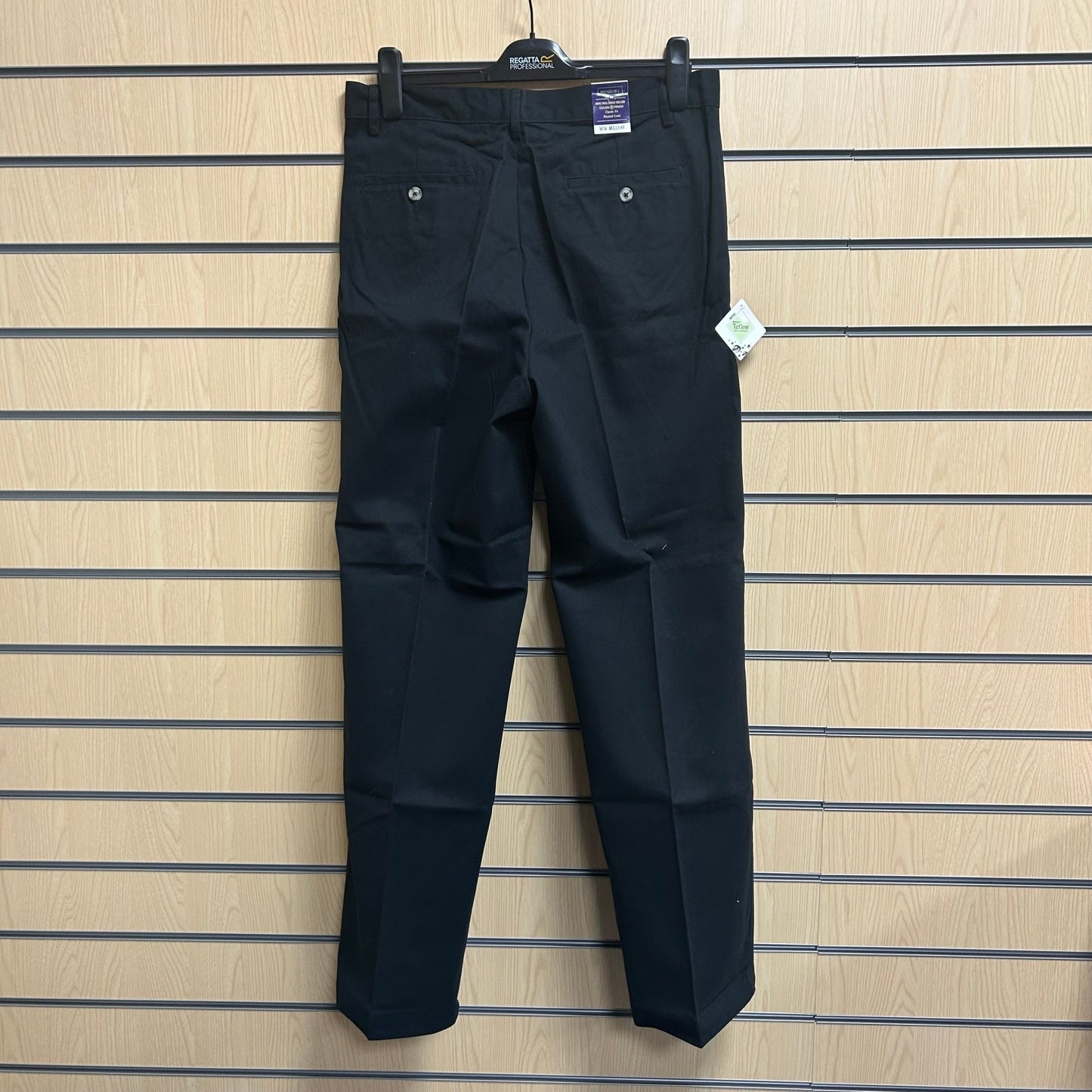 34" Regular Black Chinos H600 Henbury - Cleaning Products UK