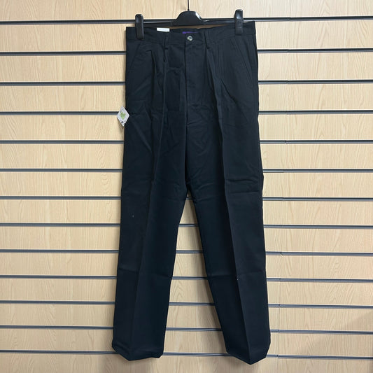 34" Regular Black Chinos H600 Henbury - Cleaning Products UK