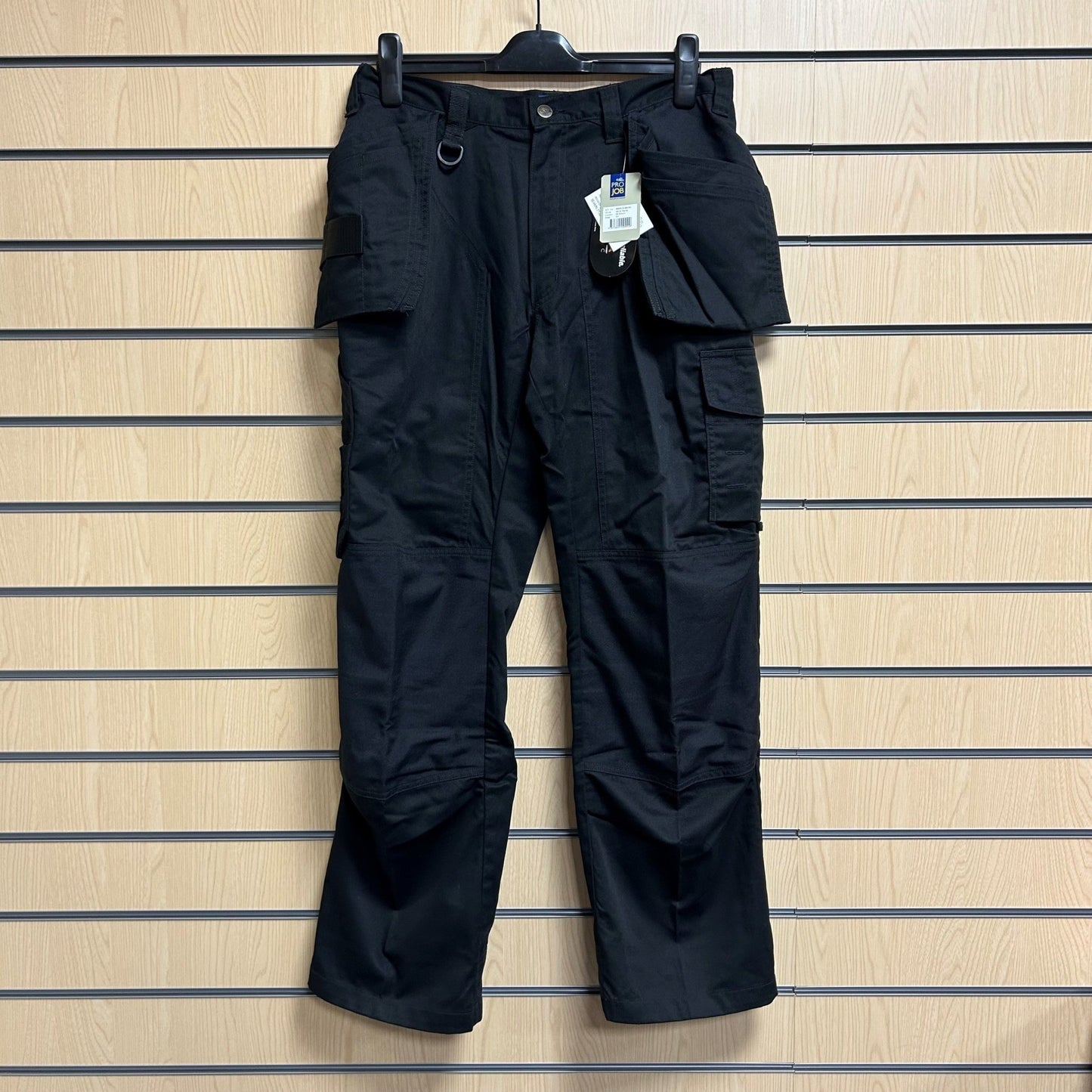34" Regular ProJob Black Trousers - Cleaning Products UK