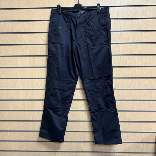 38" Long Navy Action Trousers - Cleaning Products UK