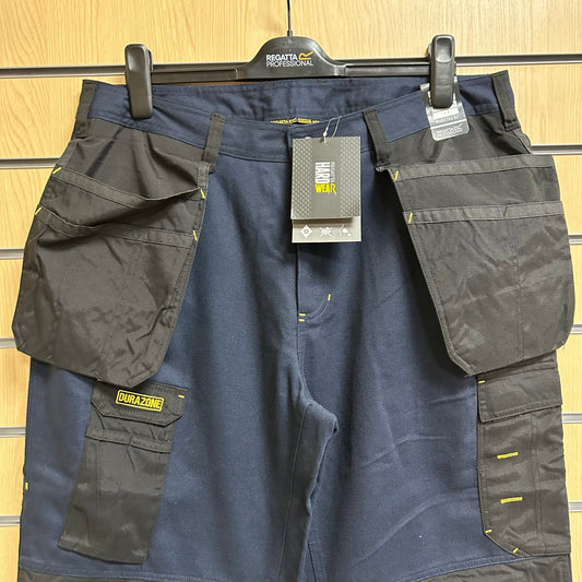 38" Navy / Black - Workline Trousers - Regatta - Cleaning Products UK