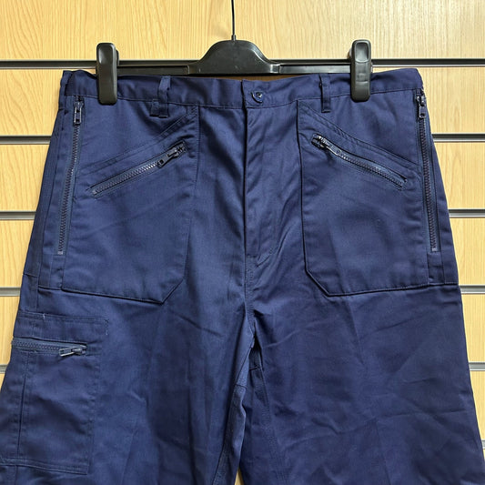 38" Regular Navy Action Trousers - Cleaning Products UK