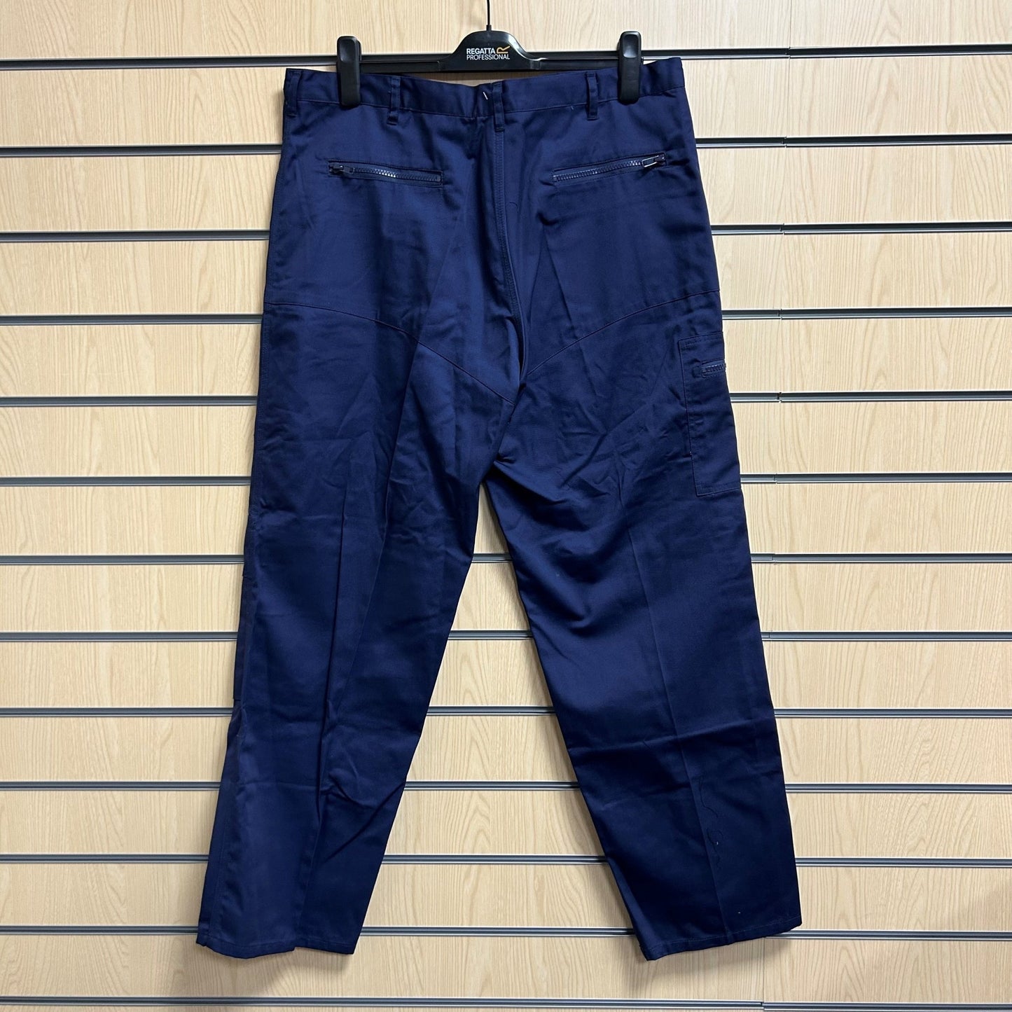 38" Regular Navy Action Trousers - Cleaning Products UK