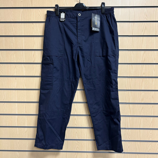 38" Short Navy Regatta Elastic Work Trousers - Cleaning Products UK