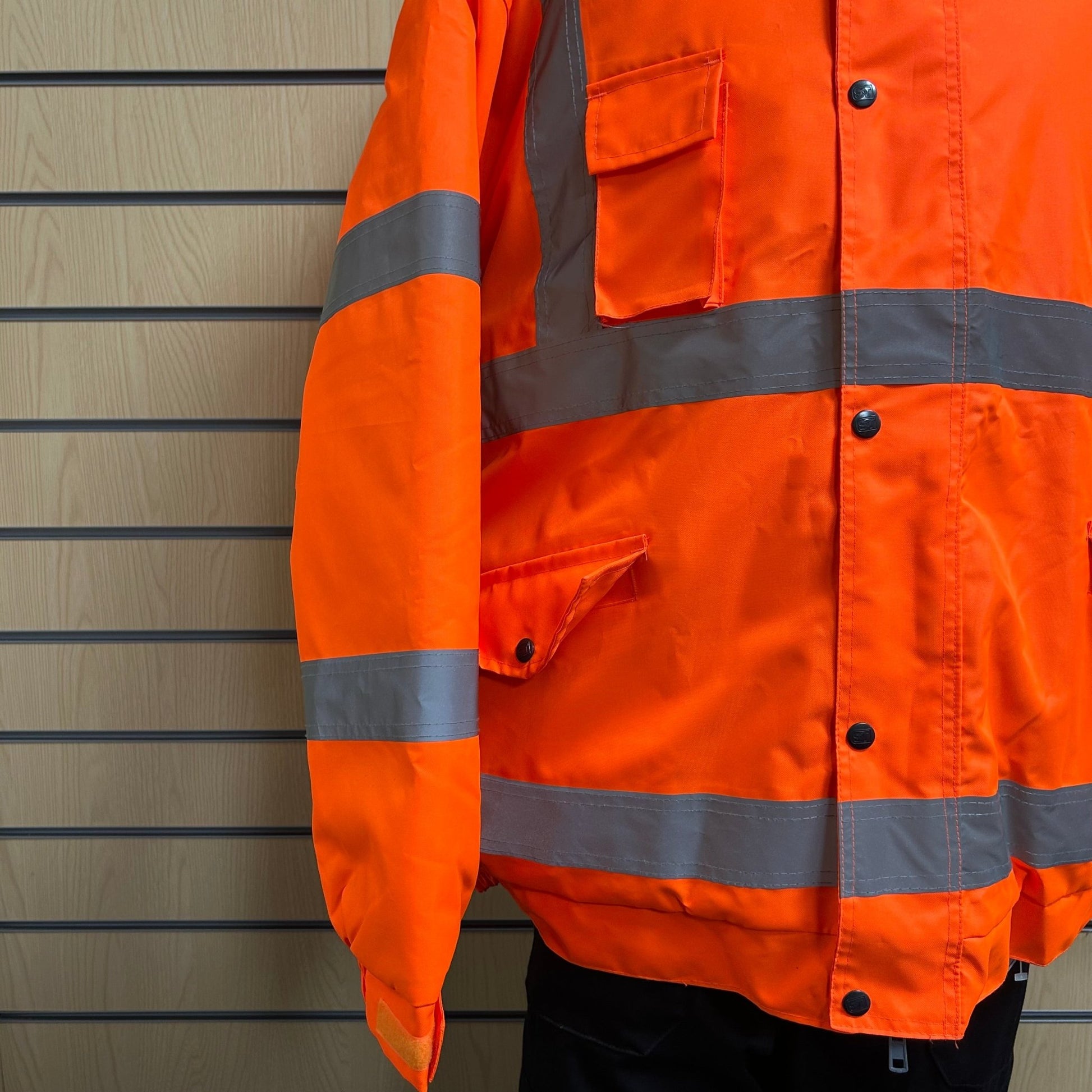 3XL Orange Hi Vis Bomber Jacket - Cleaning Products UK