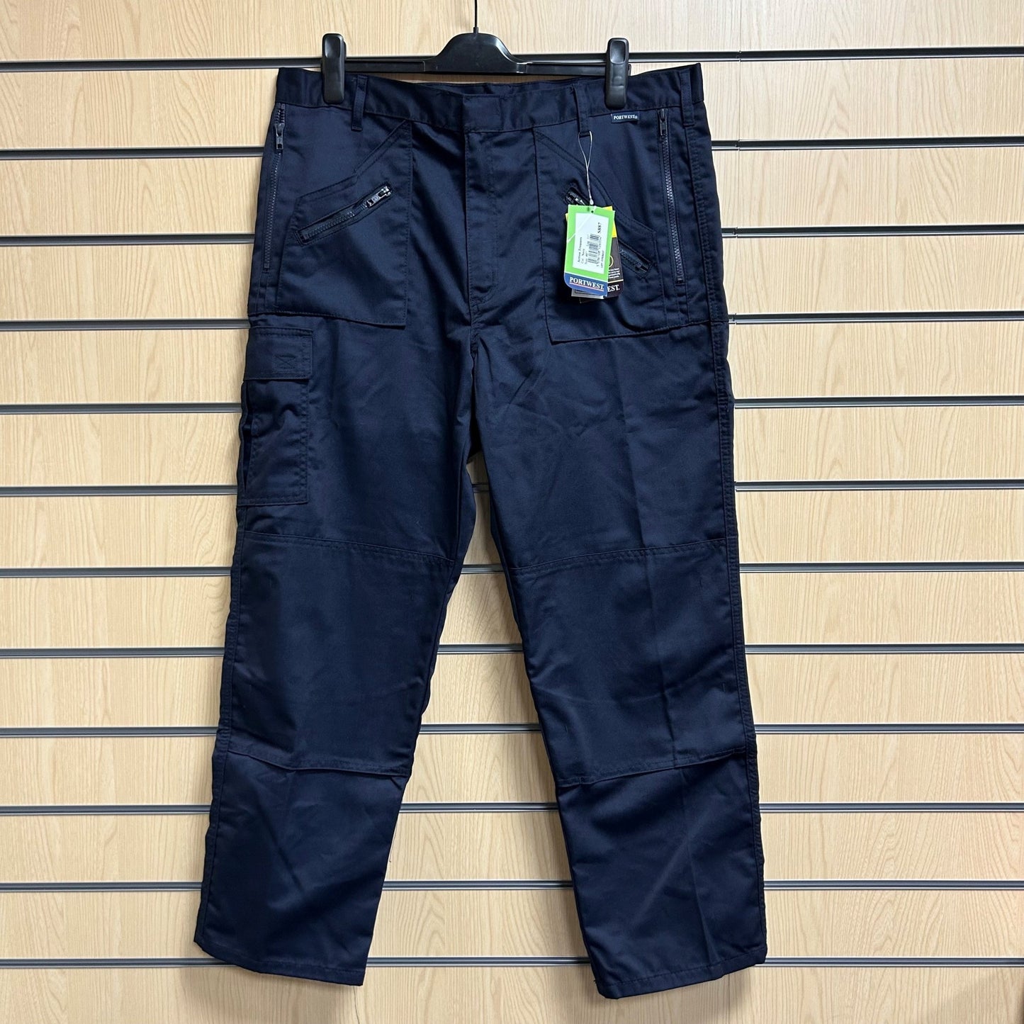 40" Navy Portwest Action Trousers - Cleaning Products UK