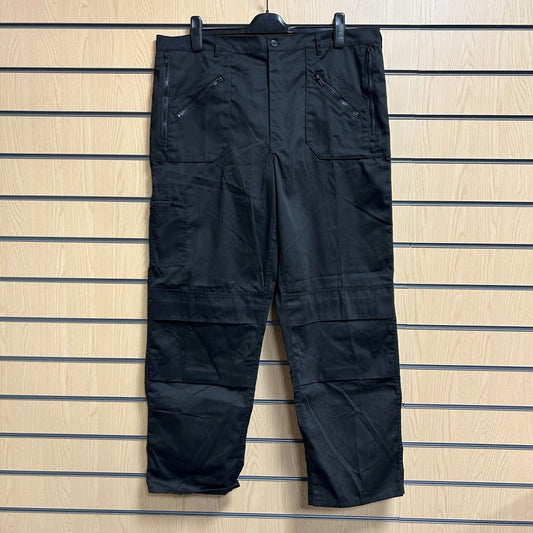 40" Regular Black Action Trousers - Cleaning Products UK