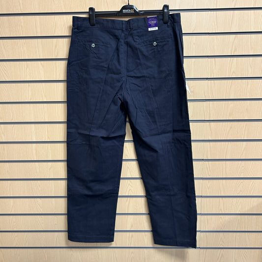 40" Regular Navy Chino Trousers H608 - Cleaning Products UK