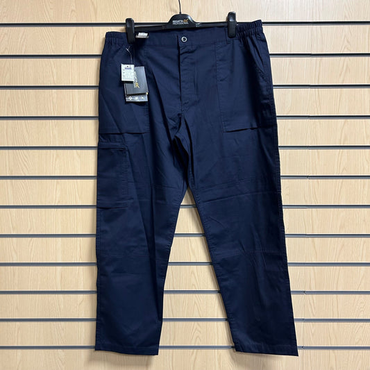 40" Regular Navy Regatta Elastic Work Trousers - Cleaning Products UK