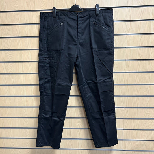 44" Regular Black Action Trousers - Cleaning Products UK