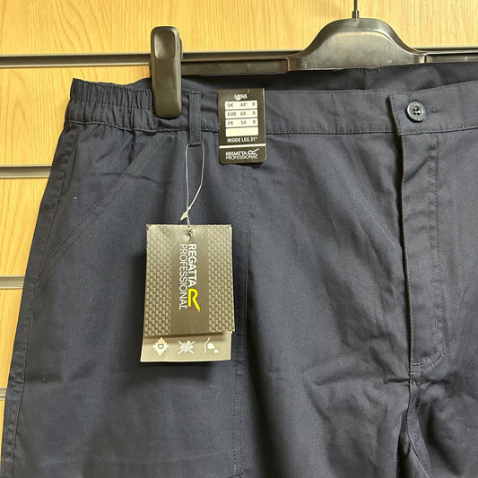 44" Regular Navy Regatta Elastic Work Trousers - Cleaning Products UK