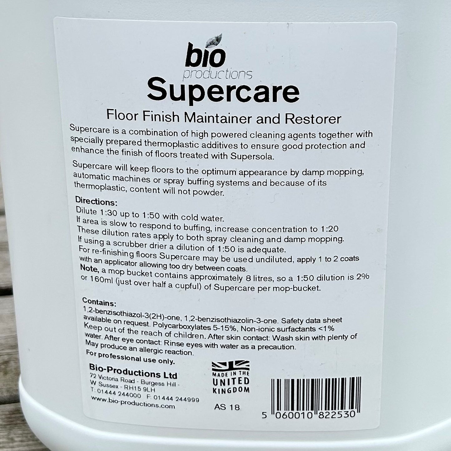 Supercare Floor Restorer 5ltr