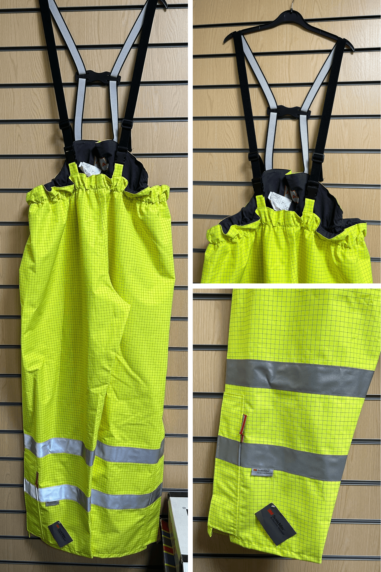 4XL Aqua Hi - Vis Bib & Brace Coverall – Yellow - TR019 - Cleaning Products UK