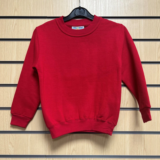 5 - 6 Years Red - Blue & Max Sweatshirt "Select D/S" - Cleaning Products UK