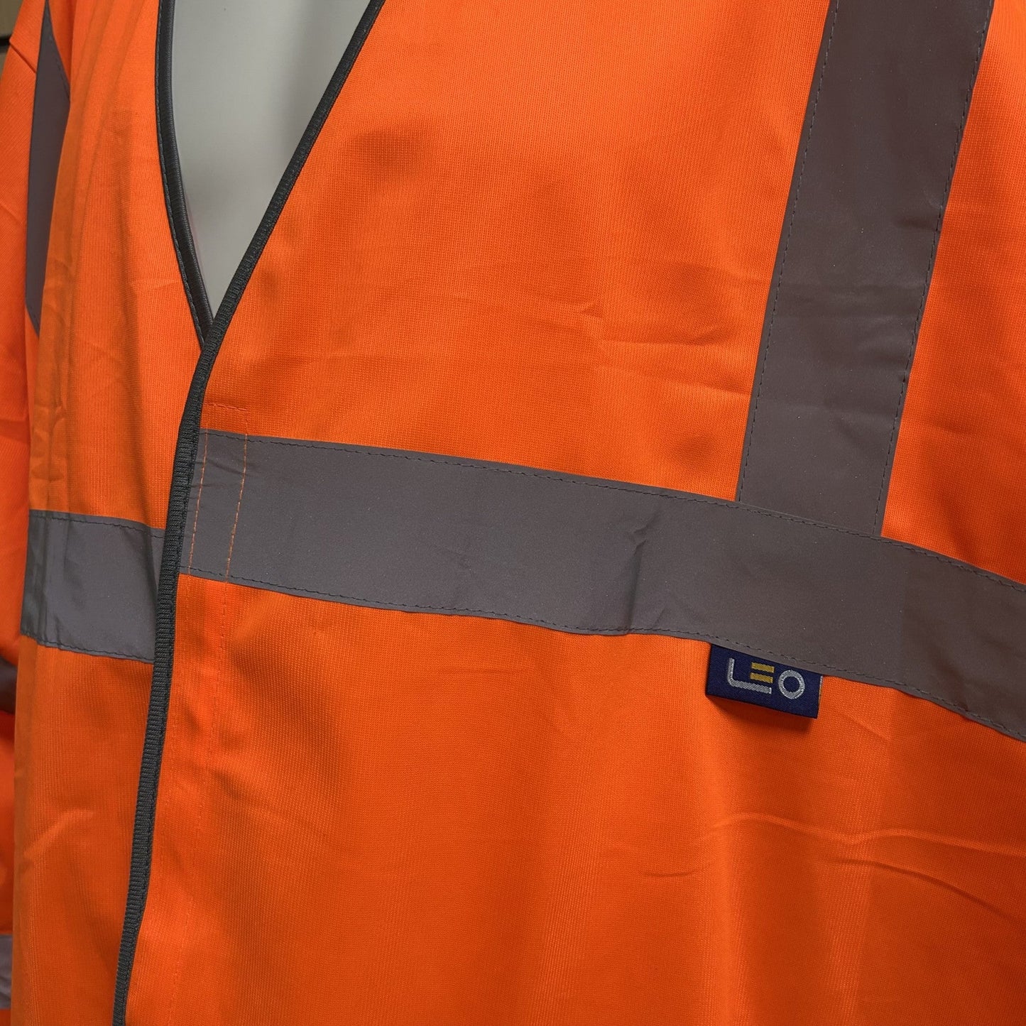 5XL Hi - Vis Orange Long Sleeved Safety Vest - Cleaning Products UK