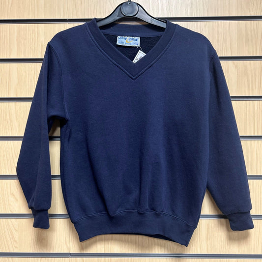 7 - 8 Years Navy Select V - Neck Blue & Max Sweatshirt - Cleaning Products UK