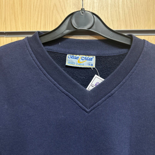7 - 8 Years Navy Select V - Neck Blue & Max Sweatshirt - Cleaning Products UK