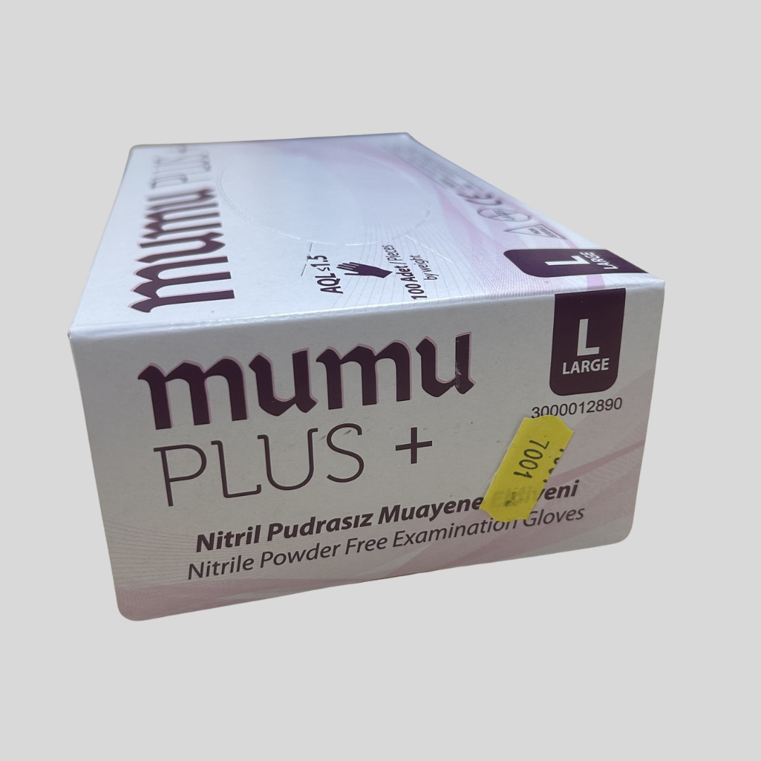 Large Nitrile Gloves "MUMUPLUS" PK 100