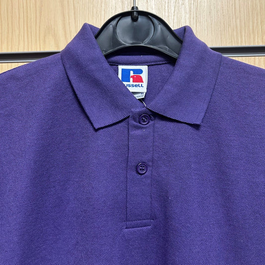 9 - 10 Years Purple Russell Polo Shirt 539B - Cleaning Products UK