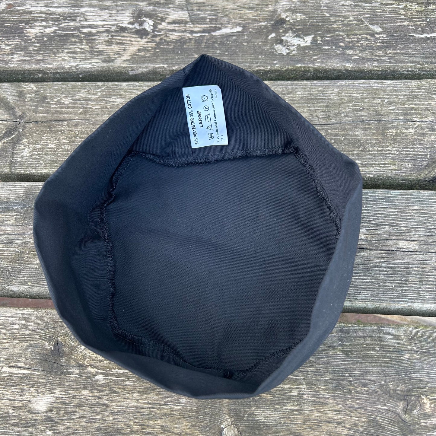 Black Chef Hat – Size Large | Professional Catering Headwear