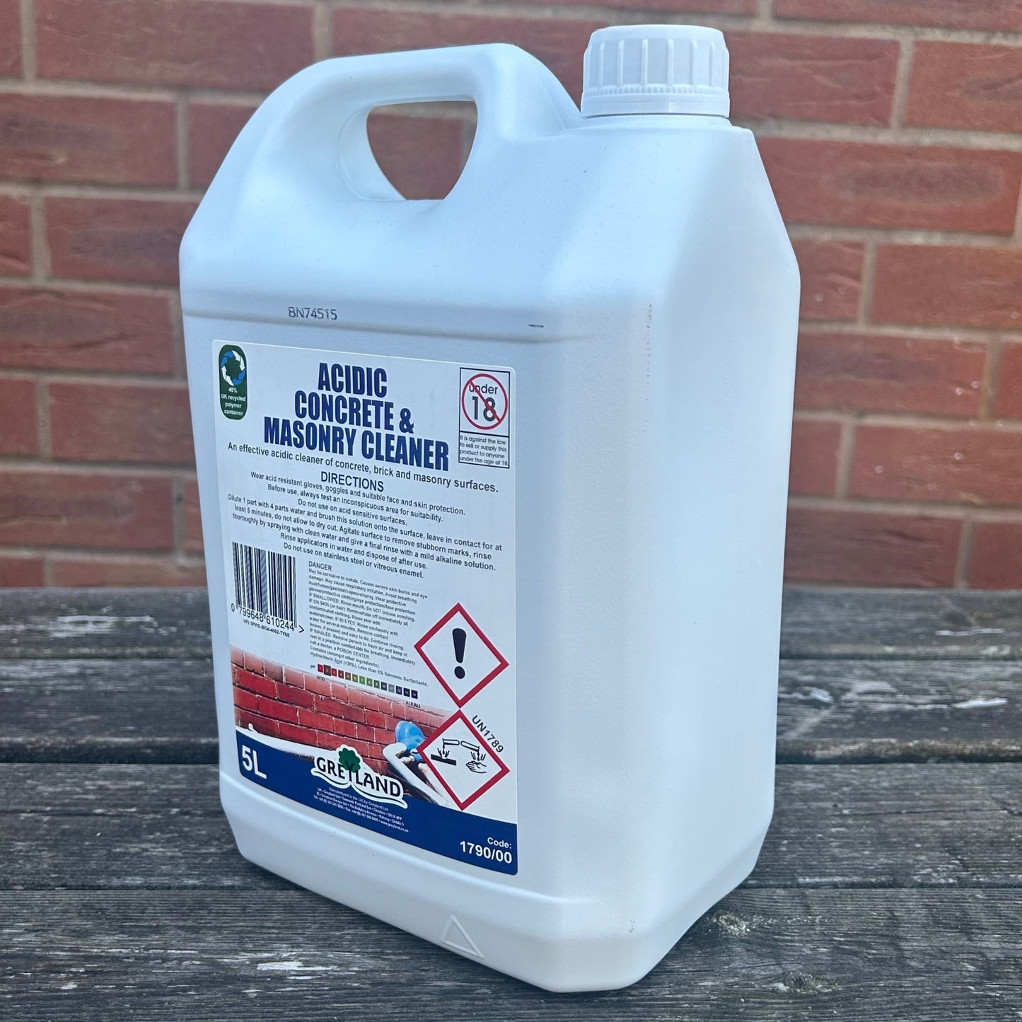 Acidic Concrete & Masonry Cleaner 5ltr - Cleaning Products UK