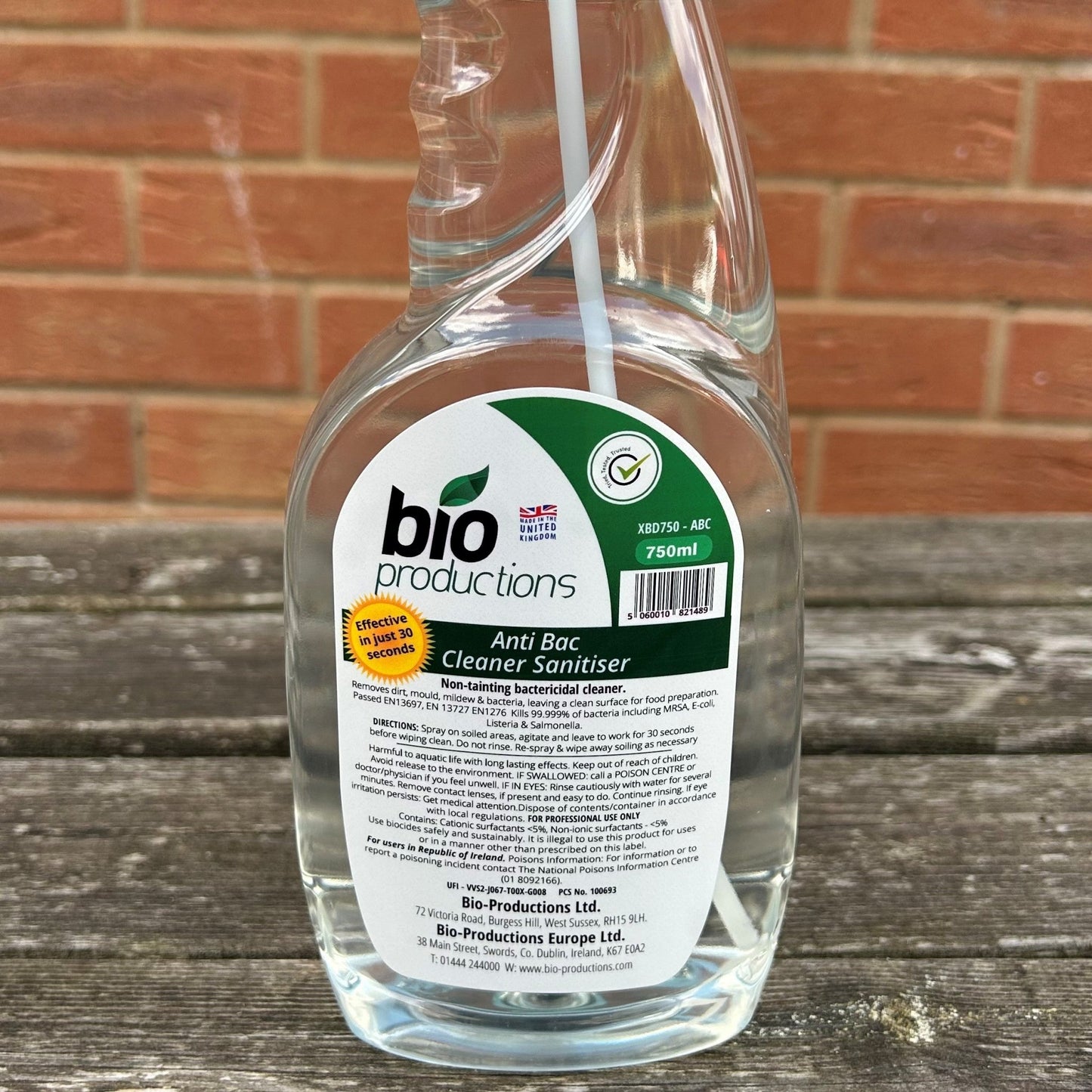 Anti Bac Sanitiser 750ml - Cleaning Products UK