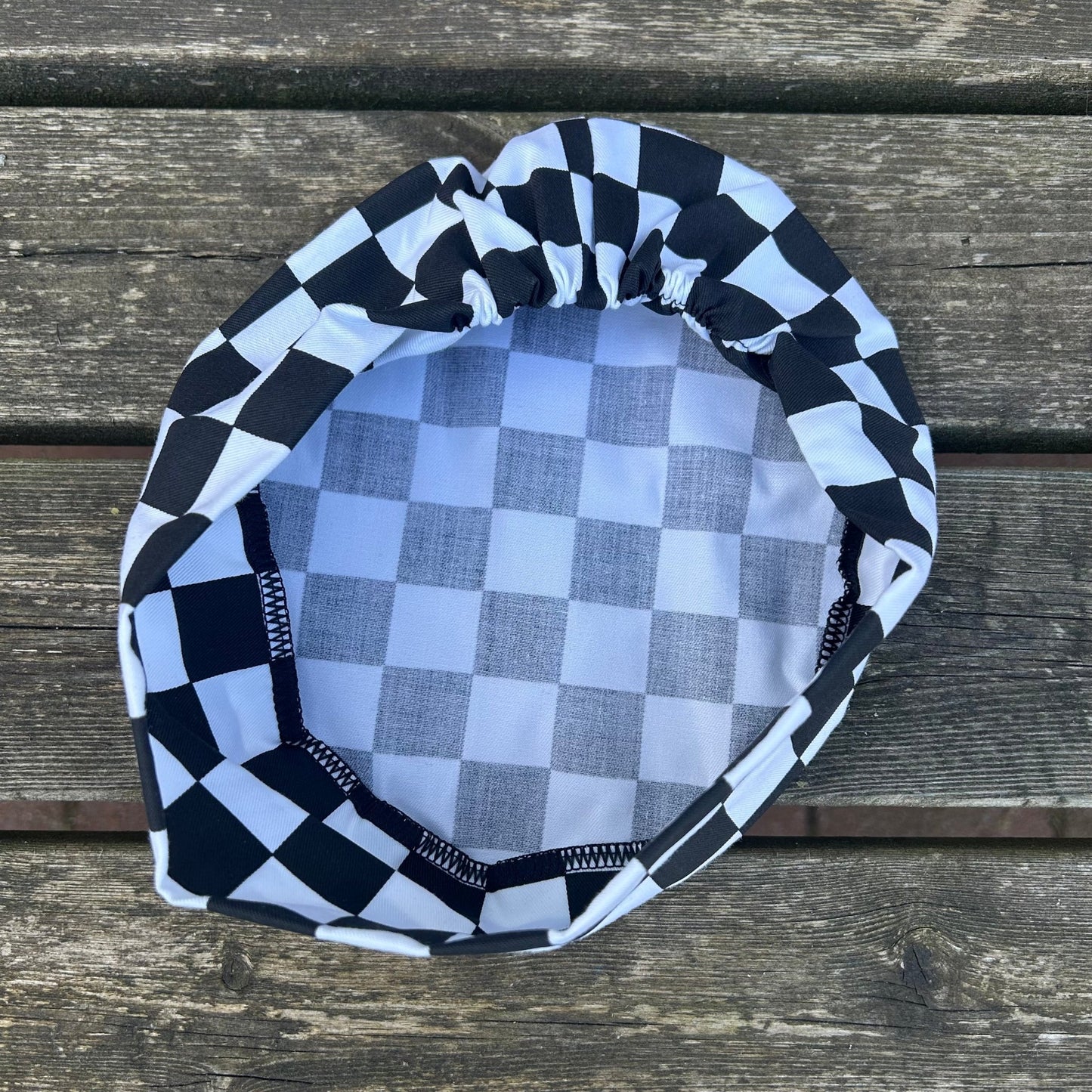 Black & White Chef Hat | Traditional Catering Headwear - Cleaning Products UK