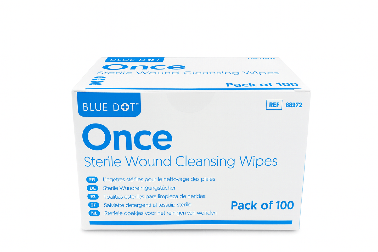 Blue Dot Sterile Saline Wipes (Box of 100) - Cleaning Products UK