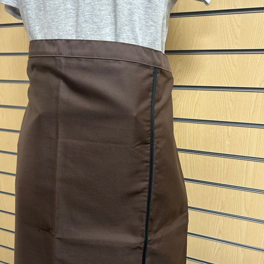 Brown Bib Apron β 29"x29", No Pocket (Poly - Cotton Blend) - Cleaning Products UK