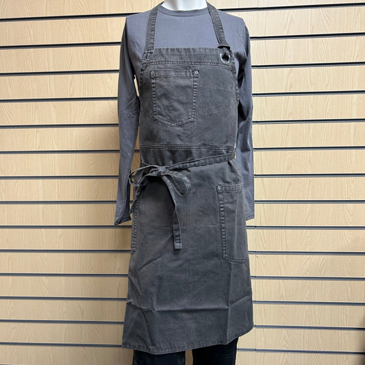 Chef Works Bib Apron Grey Urban Collection One Size - Cleaning Products UK