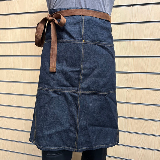 Chef Works Bistro Apron Denim Look One Size Urban Collection - Cleaning Products UK
