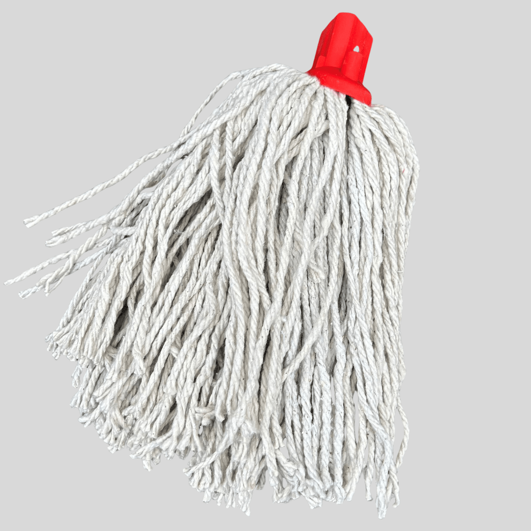 Cotton Mop Heads 14PY – Colour Coded (Green, Red, Yellow, Blue) - Cleaning Products UK