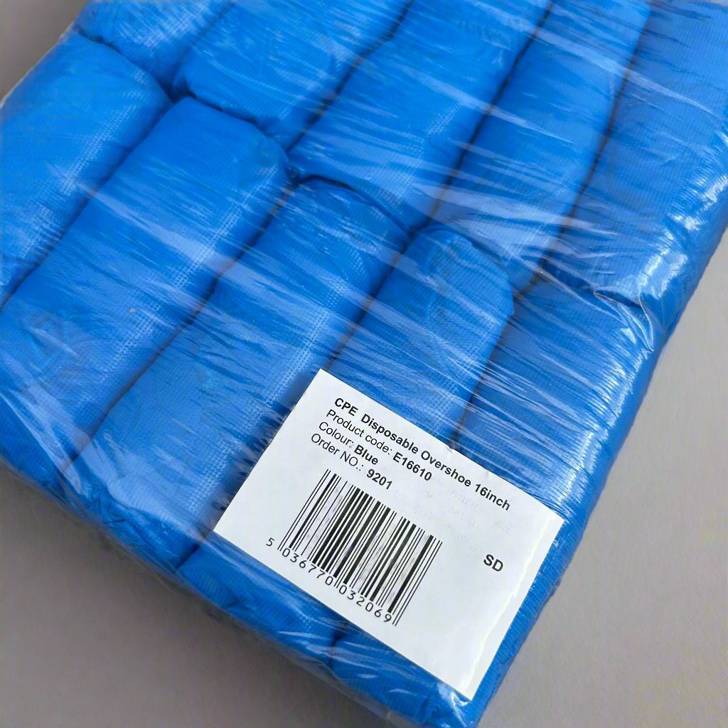 Disposable Blue Overshoes – Pack of 100 - Cleaning Products UK